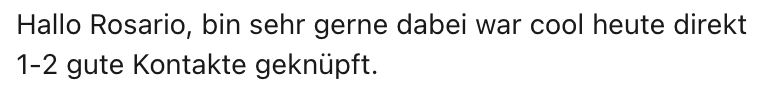 Testimonial von Peter