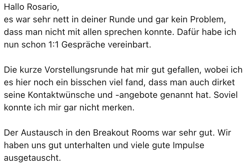 Testimonial von Silja