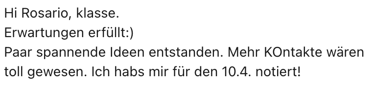 Testimonial von Sofie
