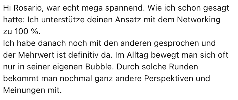 Testimonial von Volkan